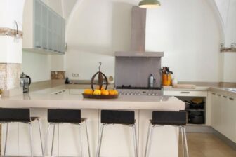 Kitchen and well from milling past